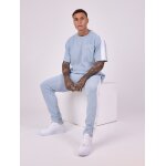 Project x paris bas de jogging en maille avec bande sur le c�t� bleu clair s