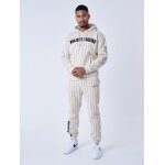 Project x paris bas de jogging style baseball avec logo ivoire xl