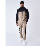 Project x paris bas de jogging techwear bi - color beige / noir m