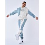 Project x paris bas de jogging tricolore bleu brume l