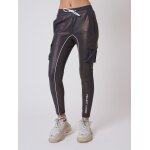 Project x paris bas de jogging uni ceinture clips� gris fonc� l