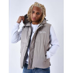 Project x paris blouson matelass sans manches capuche couleur - taupe, taille - s