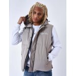 Project x paris blouson matelass sans manches capuche taupe l