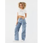 Project x paris cargo jeans ample couleur - bleu, taille - xs Project x paris cargo jeans ample couleur - bleu, taille - xs