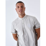 Project x paris chemise col mao bicolore couleur - greige, taille - m