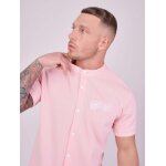 Project x paris chemise col mao style maille rose s