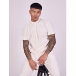 Project x paris chemise col mao en mati�re textur�e ivoir s