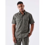 Project x paris chemise décontractée texturée couleur - olive foncé, taille - s Project x paris chemise décontractée texturée couleur - olive foncé, taille - s