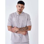 Project x paris chemise  fleur brode couleur - taupe, taille - s