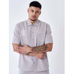 Project x paris chemise  fleur brode taupe xl