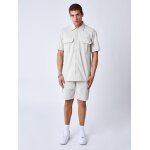 Project x paris chemise manches courtes uni textur couleur - greige, taille - xl