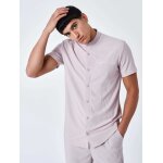 Project x paris chemise  manches courtes uni texture rose pastel xl