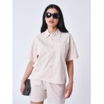 Project x paris chemise poche poitrine couleur - ivoire, taille - xs