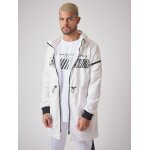 Project x paris coupe vent long black & white  baba collab  blanc s