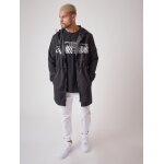 Project x paris coupe vent long black & white  baba collab  noir s