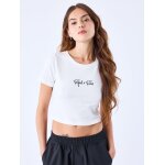 Project x paris crop top signature couleur - blanc cass, taille - m