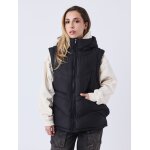 Project x paris doudoune sans manches  capuche vague couleur - noir, taille - s