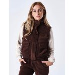 Project x paris gilet matelass effet velours couleur - marron, taille - m