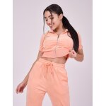 Project x paris gilet zipp manches courtes en velours pche xs