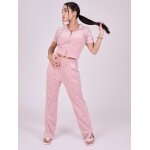 Project x paris gilet zipp manches courtes en velours rose poudr m