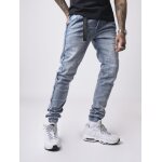 Project x paris jean bas lastique piping rflchissant couleur - bleu clair, taille - 30