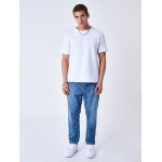 Project x paris jean coupe ample délavage laser couleur - bleu, taille - 30 Project x paris jean coupe ample délavage laser couleur - bleu, taille - 30