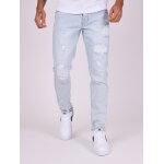 Project x paris jean droit dchir avec trous couleur - bleu clair, taille - 36
