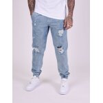 Project x paris jean jogger d�chir� bleu 29