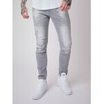 Project x paris jean skinny effet us� et gratt� gris 29