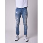 Project x paris jean skinny fit dlavage bleu clair tachet effet us couleur - bleu, taille - 32