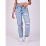 Project x paris jean taille haute dchir couleur - bleu clair, taille - l