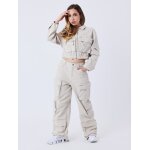 Project x paris pantalon cargo poly couleur - greige, taille - m
