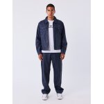 Project x paris pantalon en cuir effet denim couleur - bleu, taille - m