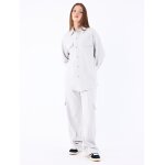 Project x paris pantalon habill� oversize argent clair s