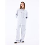 Project x paris pantalon habill oversize couleur - bleu glacier, taille - m