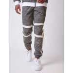Project x paris pantalon de jogging bi - mati�re r�fl�chissante motif camouflage  camo reflect  blanc ...