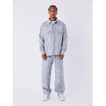 Project x paris pantalon tropical couleur - bleu gris, taille - m