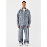 Project x paris pantalon unisexe kalash x pxp  motifs bandana couleur - dasty blue, taille - s