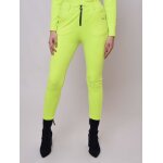 Project x paris pantalon velvet avec passant zip rond couleur - jaune fluo, taille - l