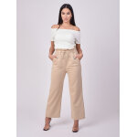 Project x paris pantalon wide leg couleur - beige, taille - l