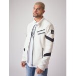 Project x paris perfecto style motard effet daim  baba collab  couleur - blanc, taille - s