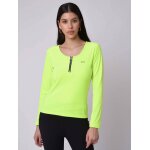 Project x paris pull col danseuse zip couleur - jaune fluo, taille - s