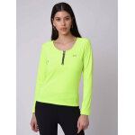 Project x paris pull col danseuse zip couleur - jaune fluo, taille - s