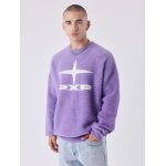 Project x paris pull unisexe col rond essentials couleur - violet, taille - s Project x paris pull unisexe col rond essentials couleur - violet, taille - s