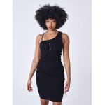 Project x paris robe asymtrique a bretelles couleur - noir, taille - s