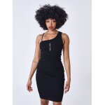 Project x paris robe asymtrique a bretelles noir m