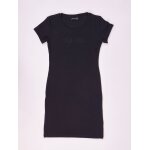 Project x paris robe c�tel�e manche courte noir s