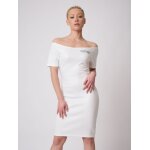 Project x paris robe �paule d�nud� blanc l