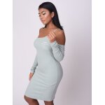 Project x paris robe �paules d�nud�es vert d'eau m