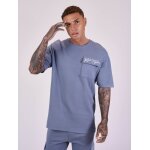 Project x paris t - shirt ample avec poche couleur - bleu, taille - s